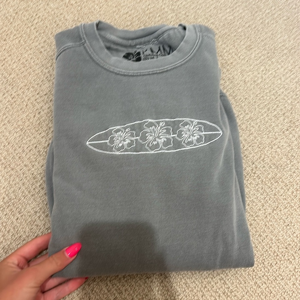Cute coconut girl crew neck